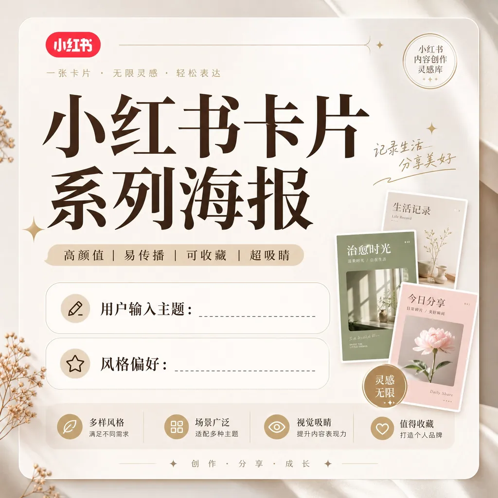 #32 小红书卡片系列海报