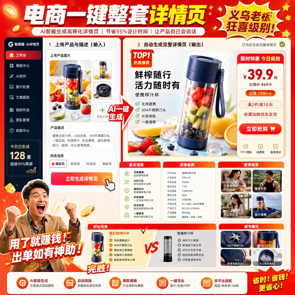 #33 电商一键整套详情页