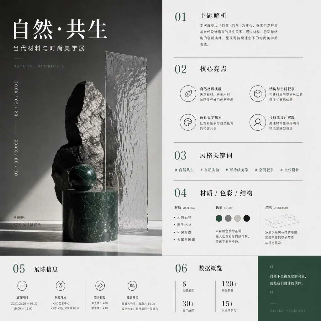 #44 时尚陈列型信息海报